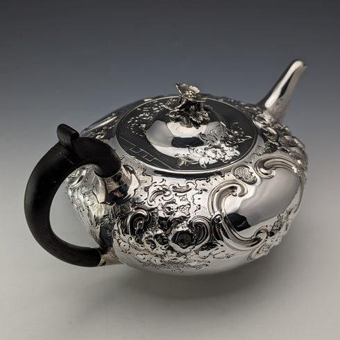 1806 British Antique Georgian Sterling Silver Teapot 538g Burwash and Richard Sibley